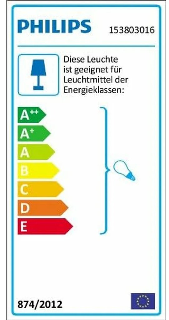Απλίκες τοίχου Philips My Garden Creek Μαύρο Αλουμίνιο A 60 W E27