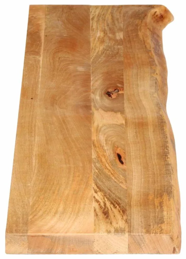 vidaXL Επιφάνεια Τραπεζιού 180x20x2,5 εκ. Live Edge Μασίφ Ξύλο Μάνγκο