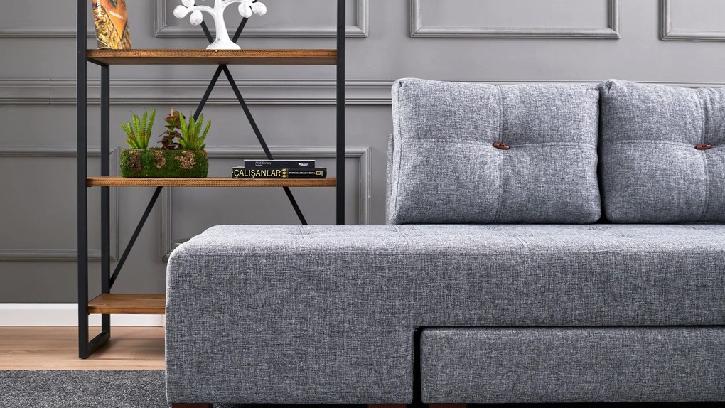 Corner Sofa-Bed Manama Corner Sofa Bed Right - Grey Grey