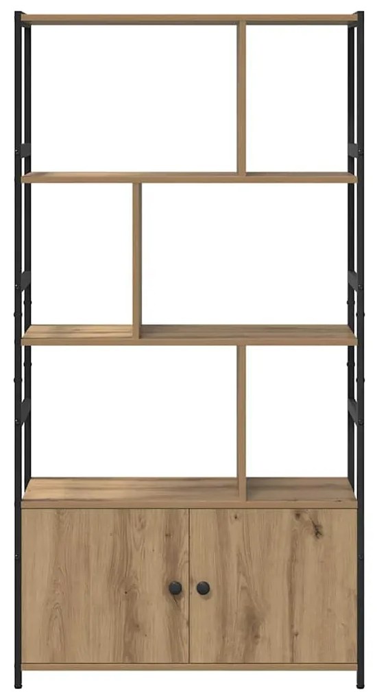 vidaXL Ράφι Βιβλίων artisan δρυς 80 x 30 x 155.5 εκ Επεξεργασμένο ξύλο
