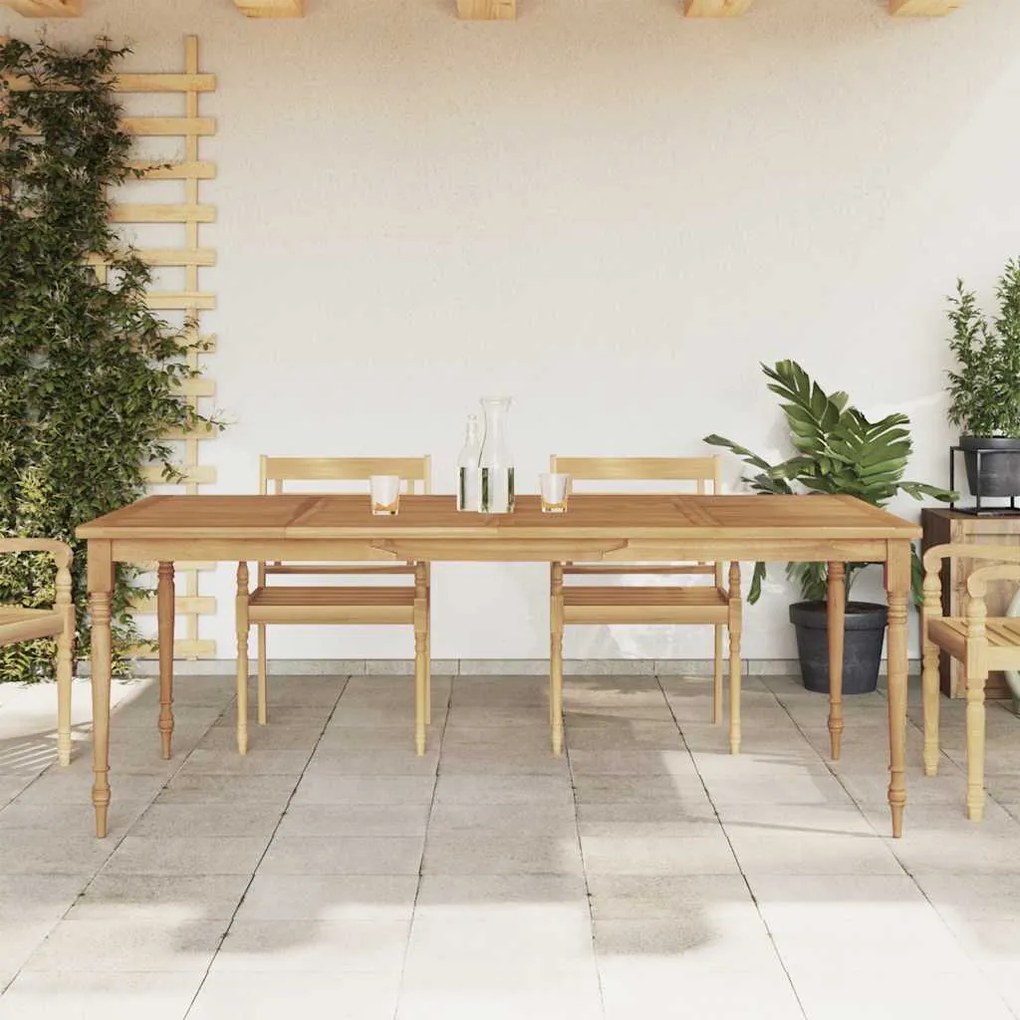 vidaXL Τραπέζι Batavia 200 x 100 x 75 εκ. από Μασίφ Ξύλο Teak