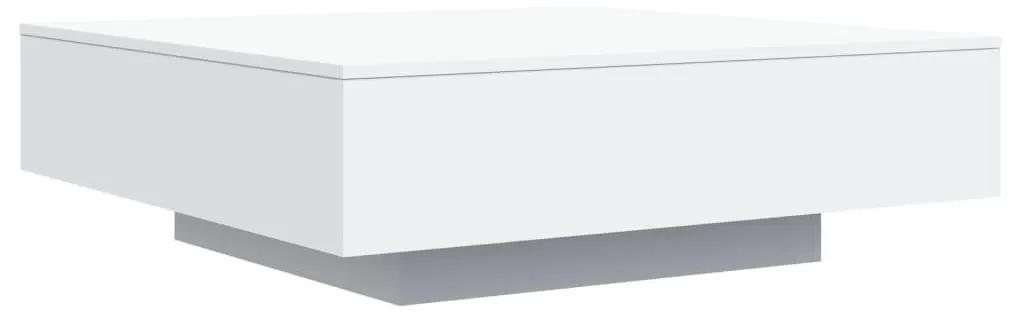 Τραπεζάκι Σαλονιού Λευκό 100x100x31 εκ. από Επεξεργασμένο Ξύλο - Λευκό