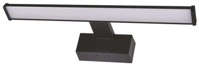 Απλίκα Φωτιστικό Τοίχου Μπάνιου LED 40cm 8W IP44 4000K από τη Lumen-3-4000811-Μαύρο 3-4000811
