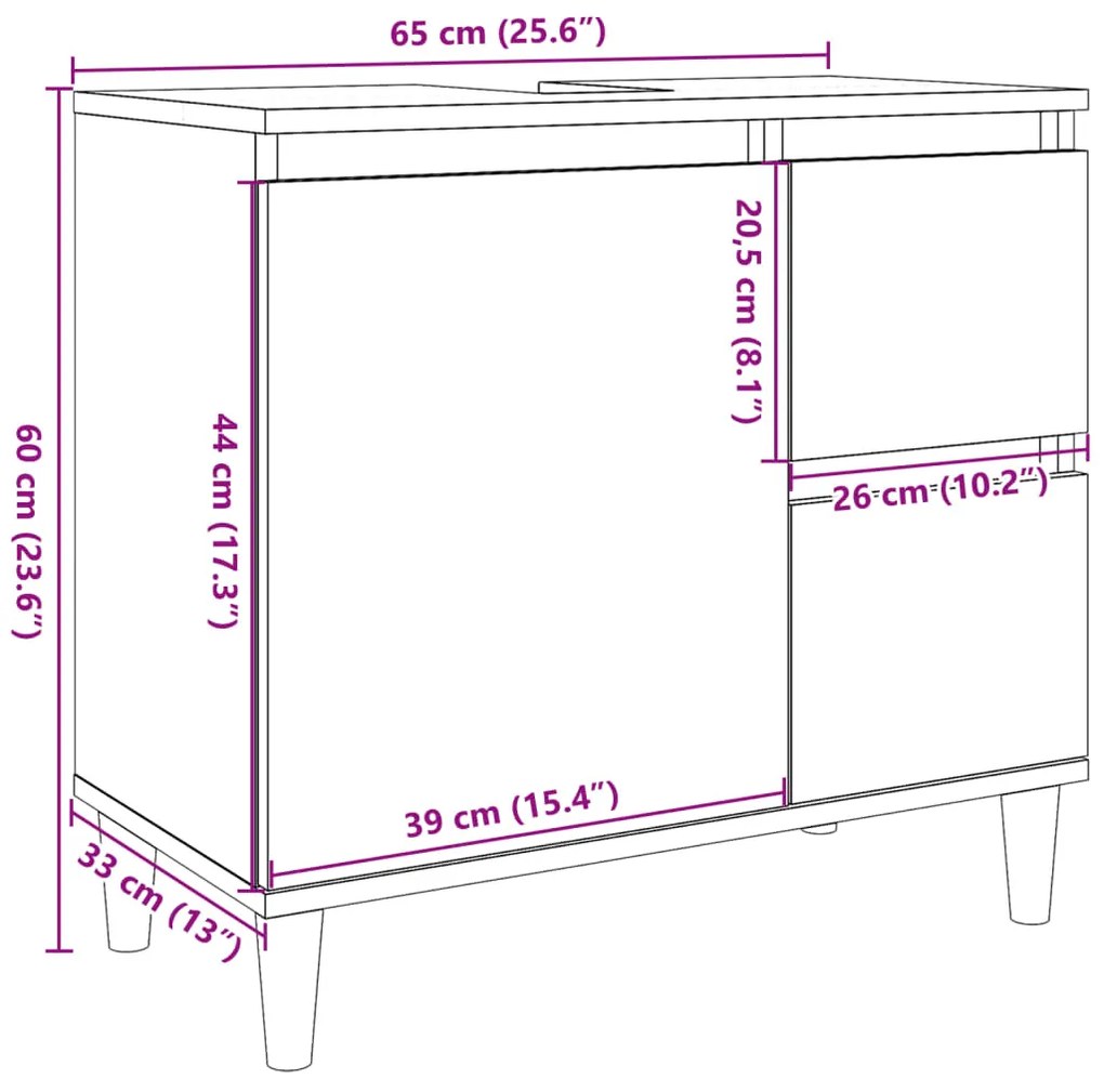 ΝΤΟΥΛΑΠΙ ΝΕΡΟΧΥΤΗ ΣΚΥΡΟΔΕΜΑ ΓΚΡΙ 65X33X60CM ΚΑΤΑΣΚΕΥΑΣΜΕΝΟ ΞΥΛΟ 857119