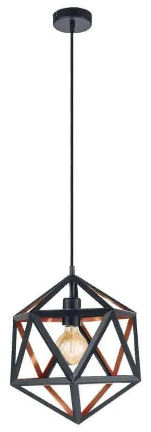 Φωτιστικό Οροφής Ø305 'Embleton 1 43348 Black-Copper Eglo Metal