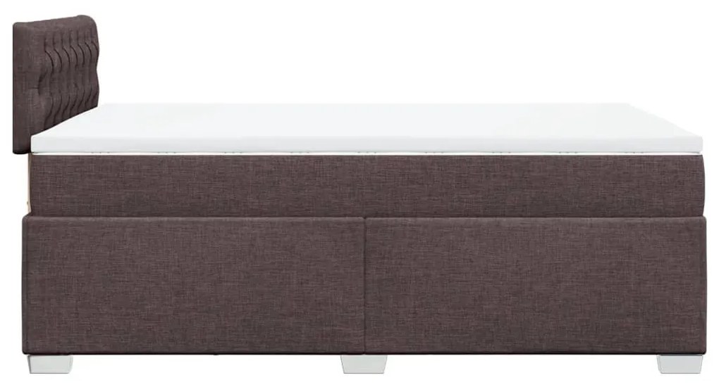 ΚΡΕΒΑΤΙ BOXSPRING ΜΕ ΣΤΡΩΜΑ ΣΚΟΥΡΟ ΚΑΦΕ 120X200 ΕΚ. ΥΦΑΣΜΑΤΙΝΟ 3288165