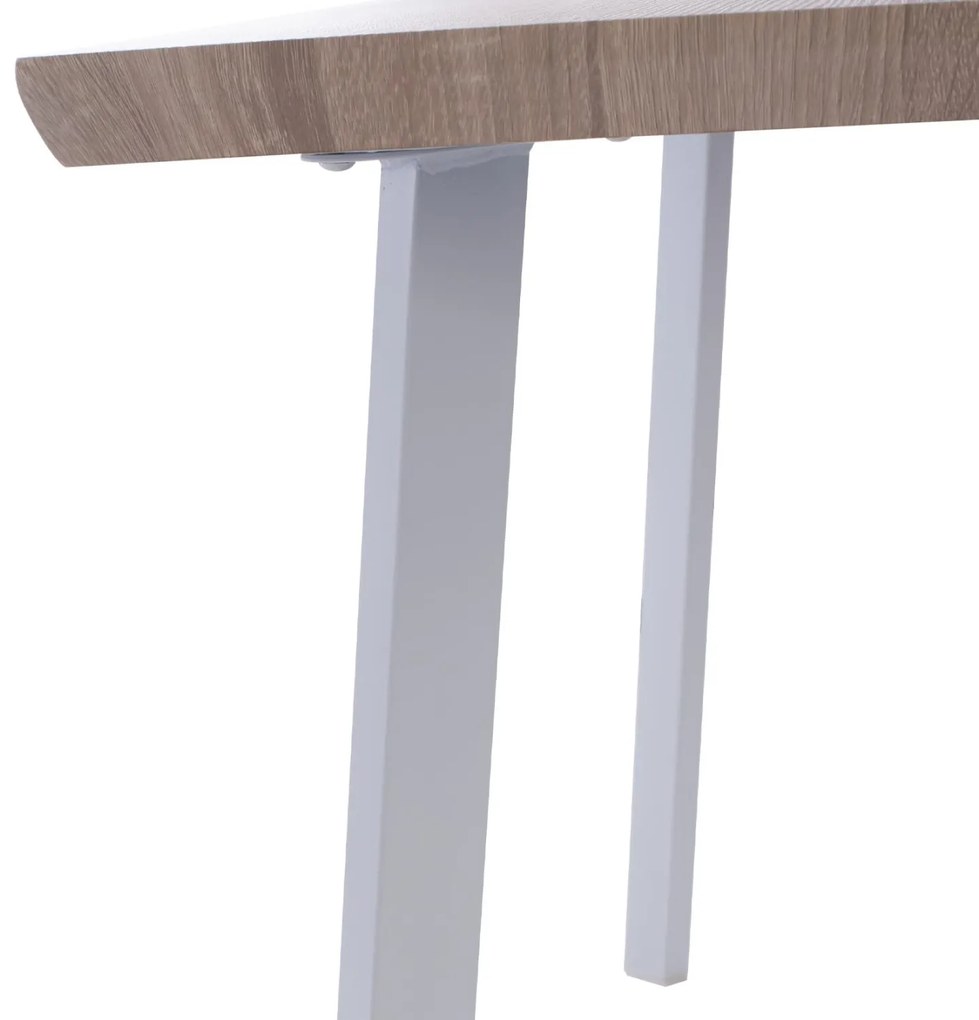 Τραπέζι τραπεζαρίας OFIRA Sonama με Λευκά πόδια 140x80x76εκ. 140x80x76 εκ.