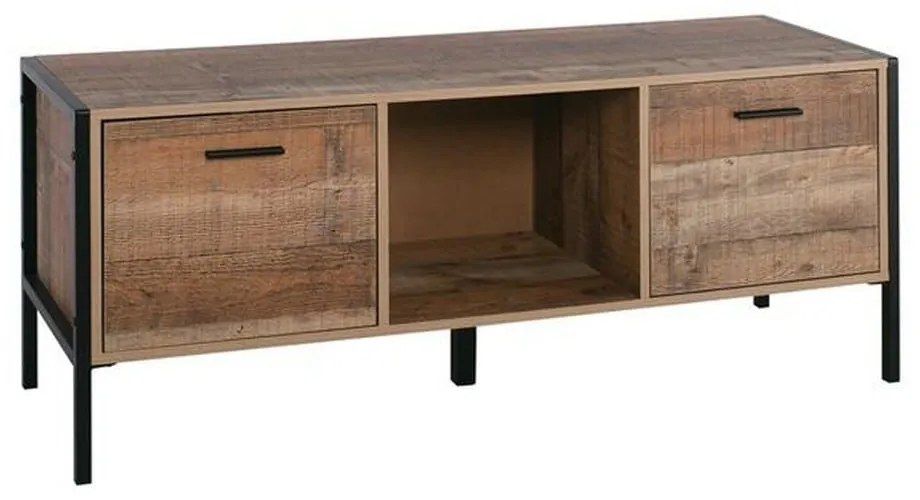 Τραπέζι Σαλονιού Pallet-W Antique Oak Ε8436,W 124x60x40cm Μελαμίνη,Μέταλλο