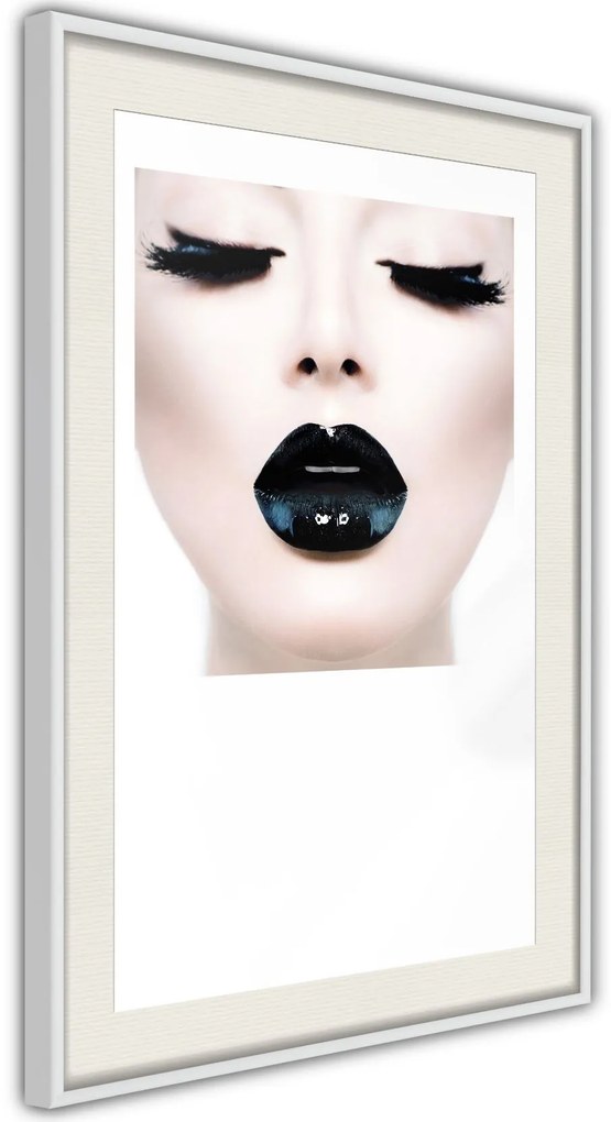 Αφίσα - Black Lipstick - 20x30 - Χρυσό - Με πασπαρτού