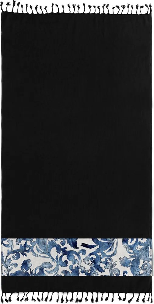 Πετσέτα Θαλάσσης Pestemal 20 Black 90x170 - Guy Laroche