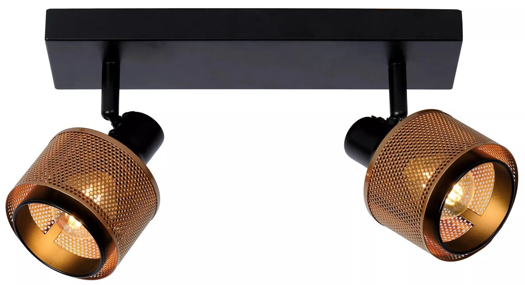 Φωτιστικό Οροφής Lucide 77980-02-30 RAFA Μαύρο Ματ (Black Mat)|Οξυντέ (Bronzed)