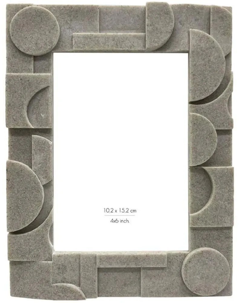 Κορνίζα Rock 031482 10x15cm Beige Γυαλί,Polyresin