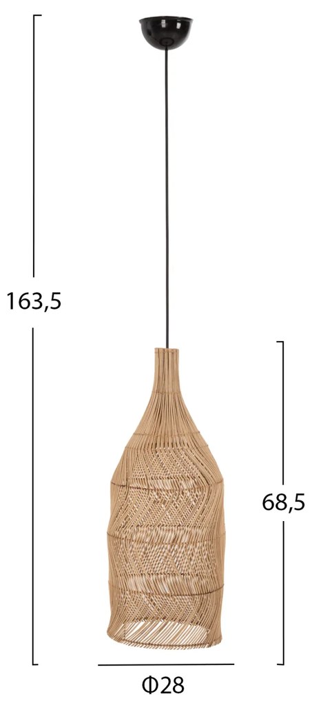 ΦΩΤΙΣΤΙΚΟ ΟΡΟΦΗΣ HM7887 ΚΡΕΜΑΣΤΟ ΑΠΟ RATTAN ΣΕ ΦΥΣΙΚΟ ΧΡΩΜΑ Φ28x68,5Yεκ. - 0535088 - HM7887