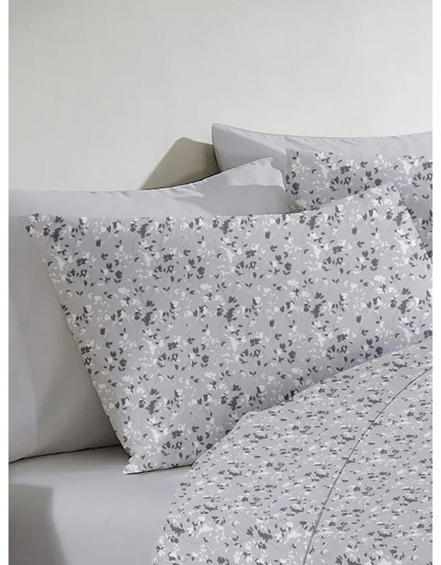 Μαξιλαροθήκη Menta Εμπριμέ 320 Grey 50x70