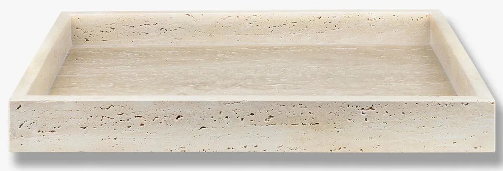 Διακοσμητικός Δίσκος TRAVERTINE L Μπεζ W30 x L40 x H4 cm METTE DITMER
