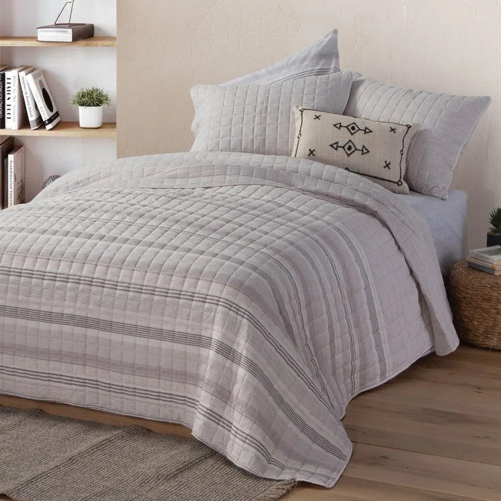 Κουβερλί Canfield Grey Nef-Nef Queen Size 230x240cm Microfiber-Polyester