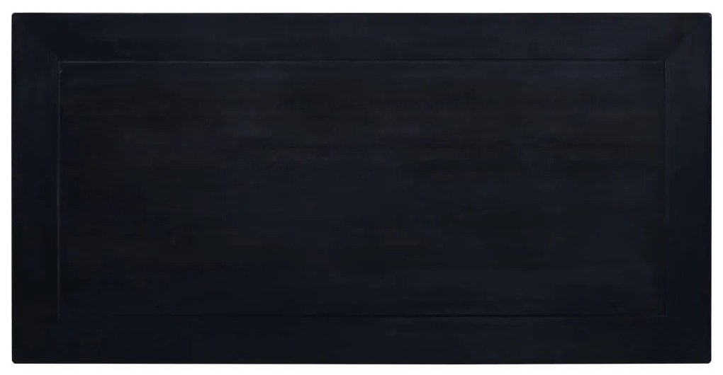 Τραπέζι Σαλονιού Ανοιχτό Καφέ-Μαύρο 100x50x30 εκ. Μασίφ Μαόνι - Μαύρο