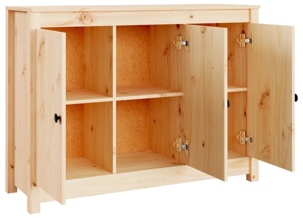 vidaXL Ντουλάπι 100 x 35 x 74 εκ. από Μασίφ Ξύλο Πεύκου