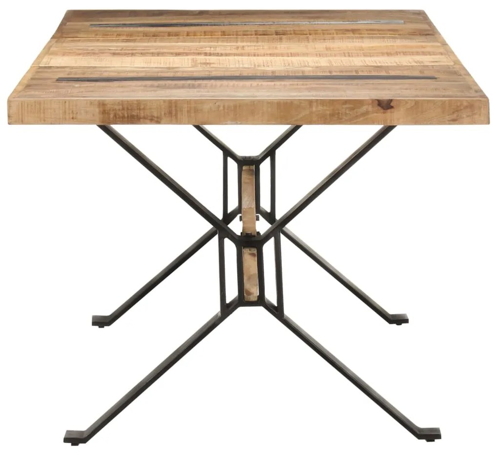 vidaXL Τραπεζαρία 180 x 90 x 76 εκ. από Ακατέργαστο Ξύλο Μάνγκο