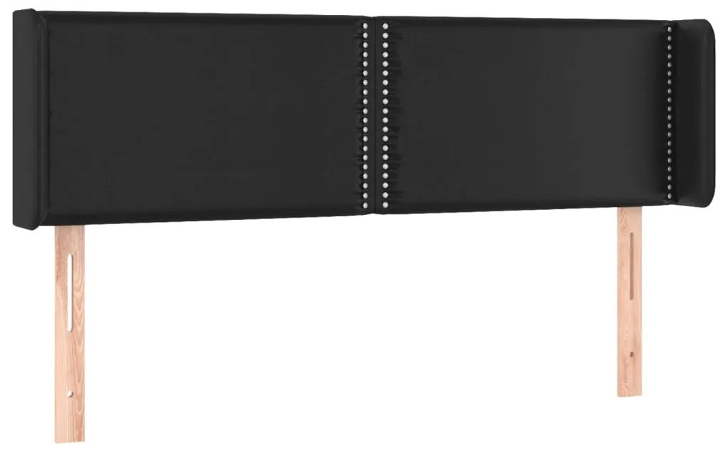 Κεφαλάρι Κρεβατιού LED Μαύρο 147x16x78/88 εκ. Συνθετ. Δέρμα 3123186