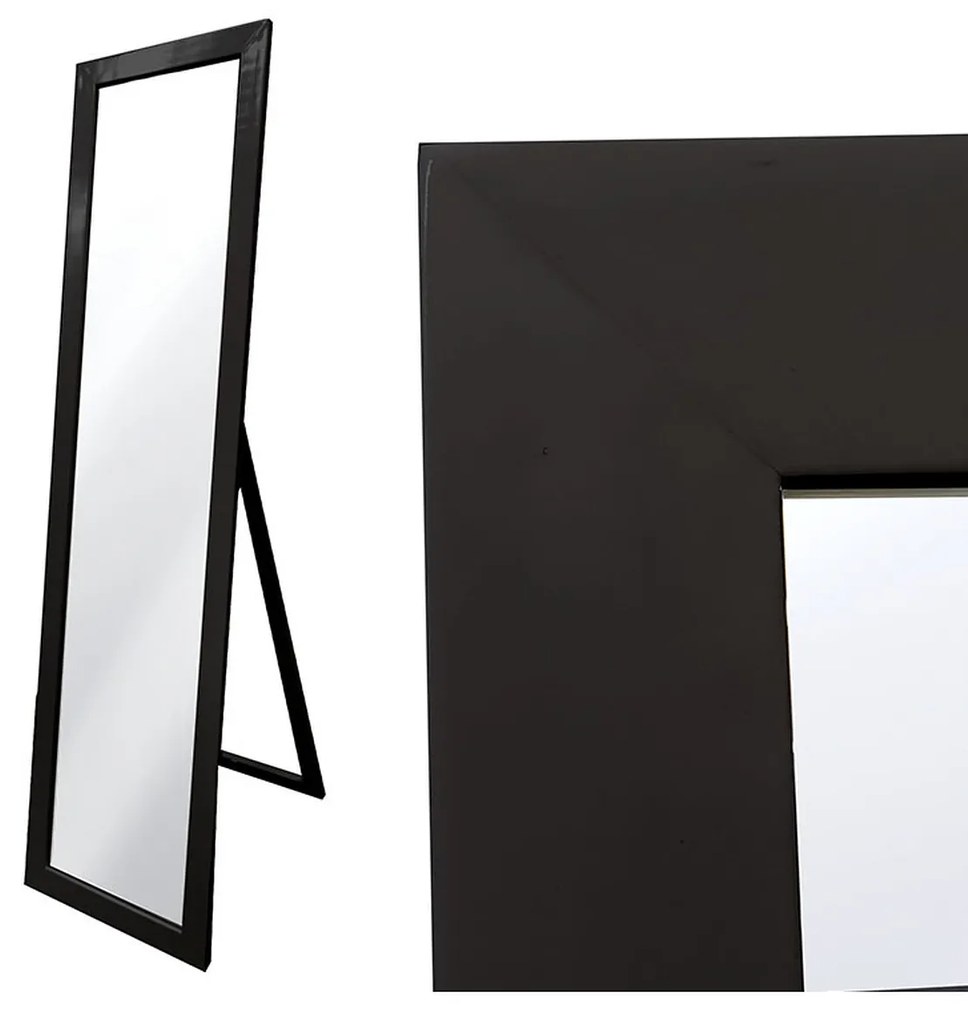 Καθρέφτης μαύρος μέταλλο 38x158cm-06512713