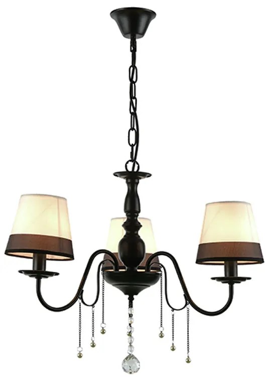 Πολυέλαιος Οροφής Aca Mulan EG167283PBW Black Matt