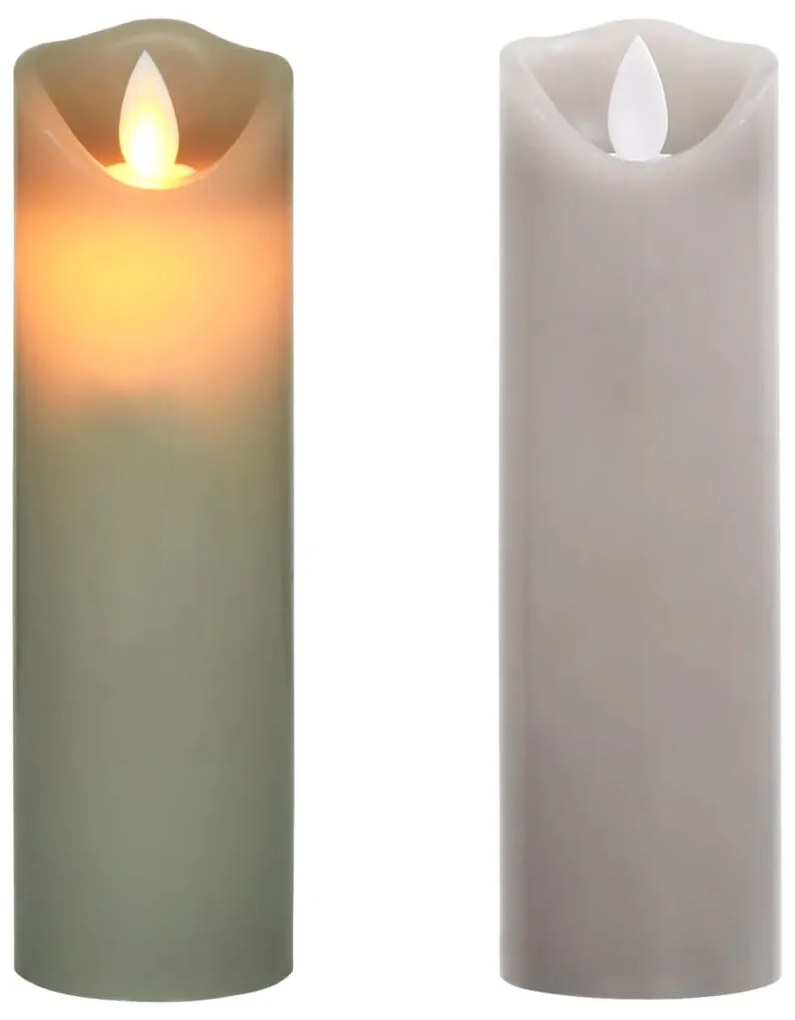 vidaXL Κεριά LED Ηλεκτρ. Σετ 5 Τεμαχίων Θερμό Λευκό με Τηλεχειριστήριο