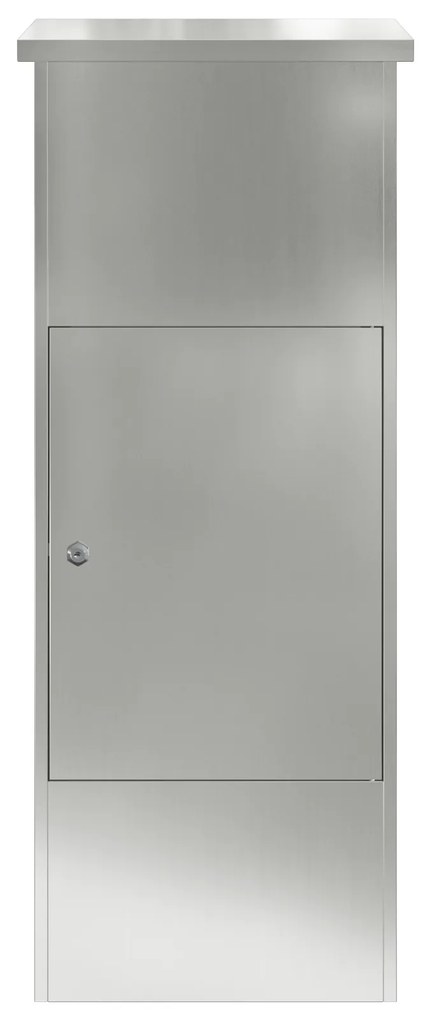 vidaXL Θυρίδα Πακέτων Μαύρο 44.5 x 29 x 110.5 εκ Γαλβανισμένος χάλυβας