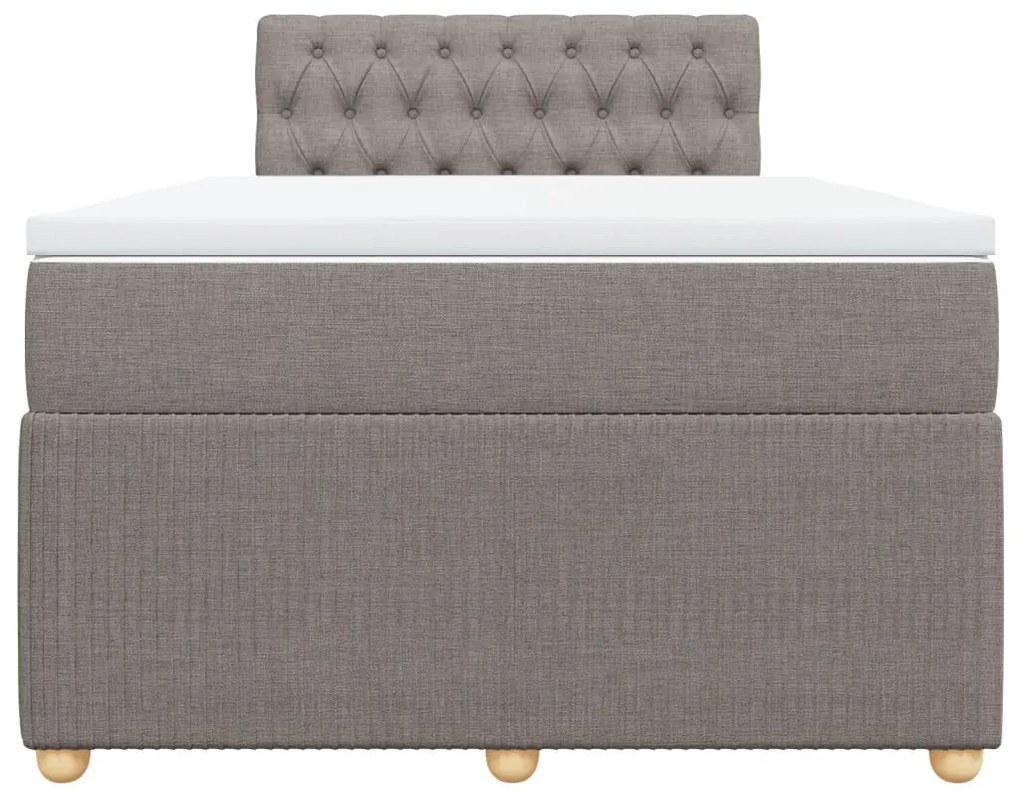 ΚΡΕΒΑΤΙ BOXSPRING ΜΕ ΣΤΡΩΜΑ TAUPE 120X200 ΕΚ. ΥΦΑΣΜΑΤΙΝΟ 3289734