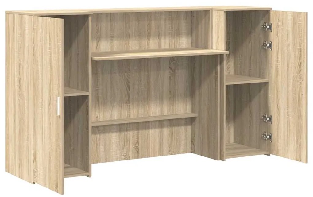 vidaXL Γραφείο υποδοχής Sonoma Δρυς 180x50x103,5εκ. Επεξεργασμένο Ξύλο