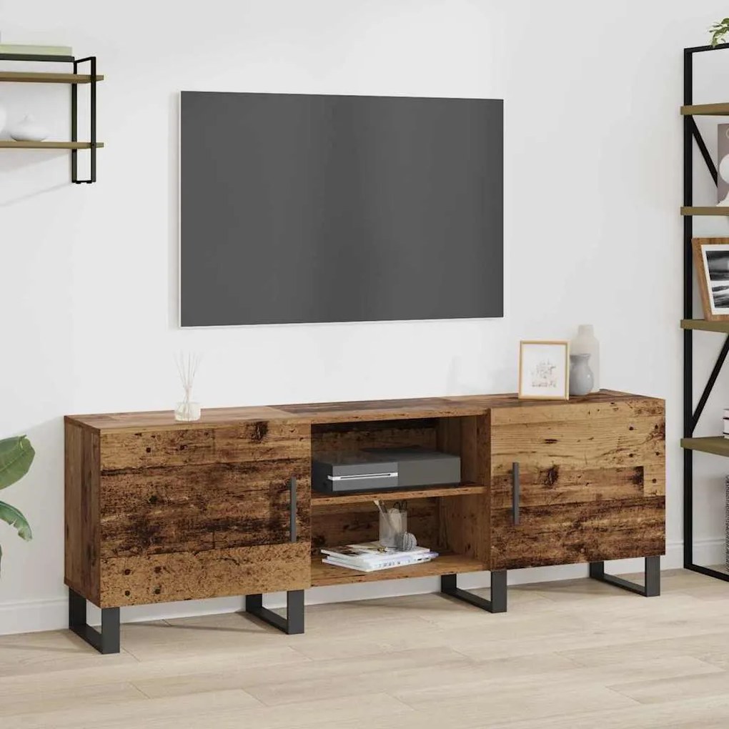 vidaXL Ντουλάπι TV με ράφι με αποθήκευση με πόρτα 150 x 30 x 50 cm Επεξεργασμένο ξύλο