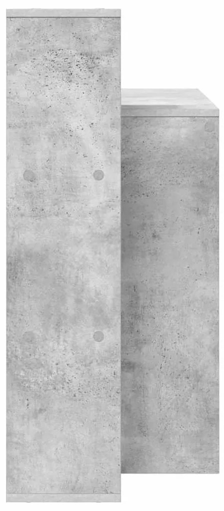 vidaXL Γραφείο Γκρι σκυροδέματος 100 x 40 x 90 cm Επεξεργασμένο ξύλο