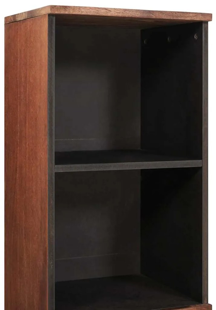 vidaXL Πλαϊνό γραφείο με συρτάρι με ράφι Καφέ 38 x 33.5 x 160 εκ