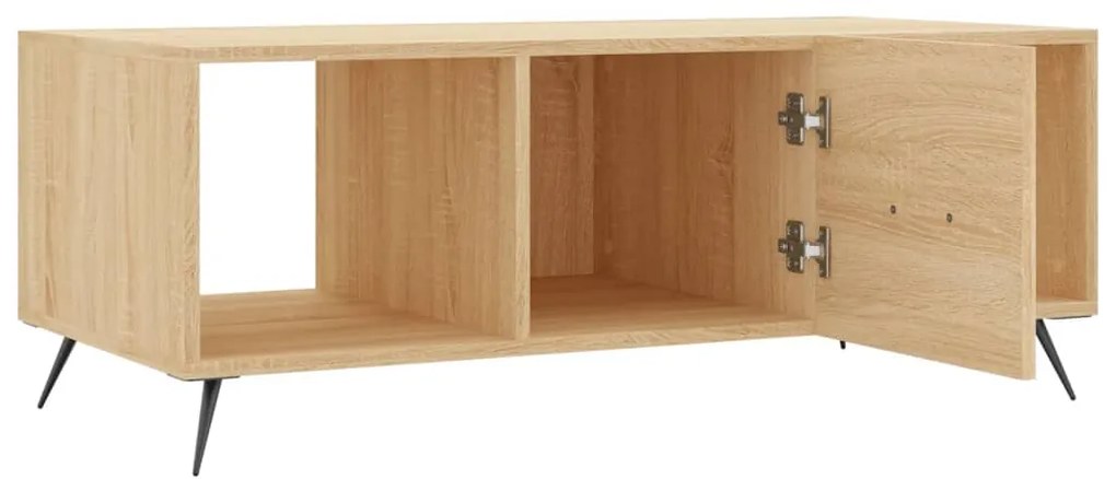 vidaXL Τραπεζάκι Σαλονιού Sonoma Δρυς 102x50x40 εκ. από Επεξεργ. Ξύλο