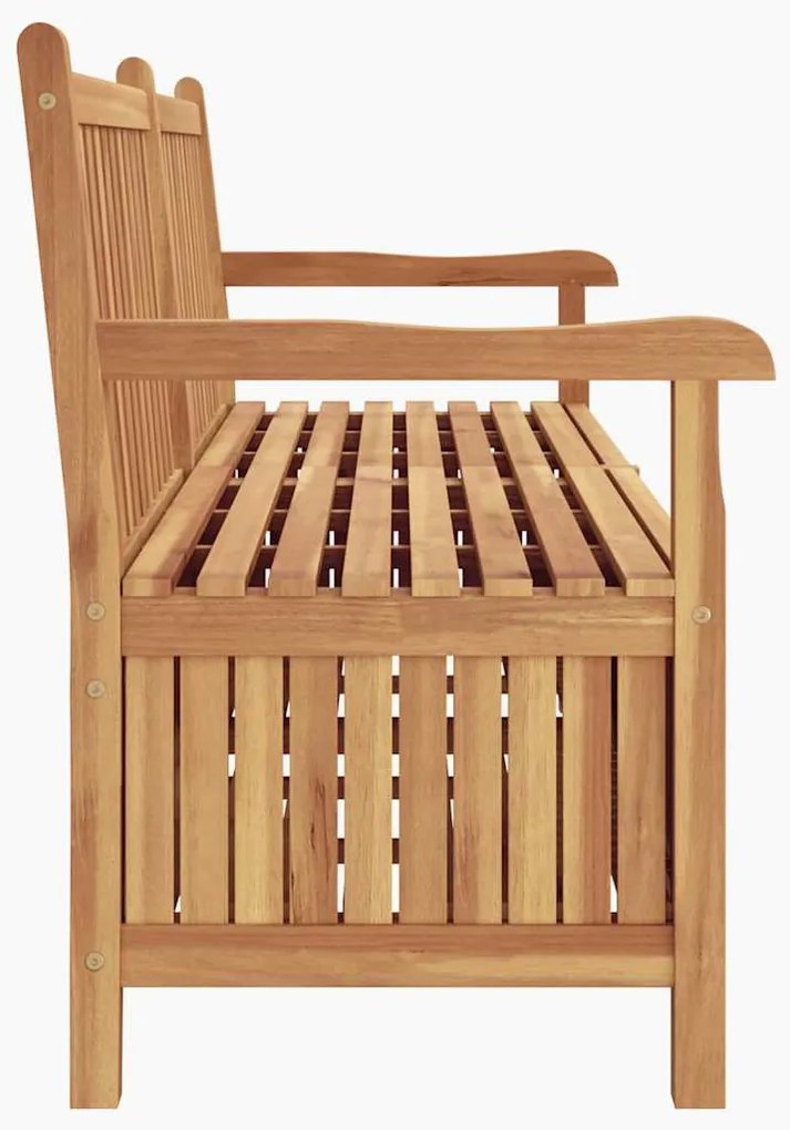 vidaXL Πάγκος Αποθήκευσης Κήπου Καφέ 180 x 60 x 90 εκ Μασίφ ξύλο teak
