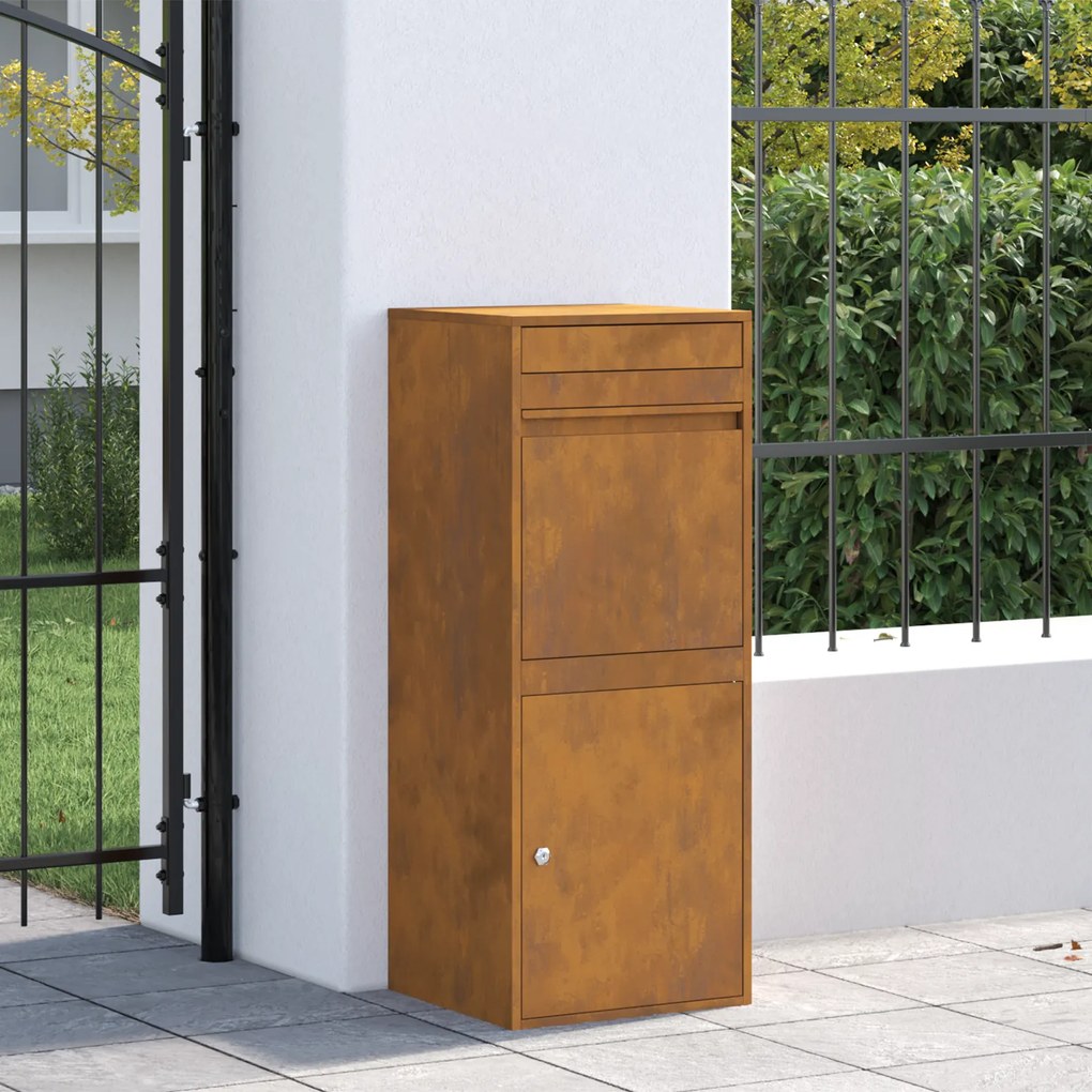 vidaXL Θυρίδα Πακέτων Σκ rusty 41 x 38 x 103 εκ