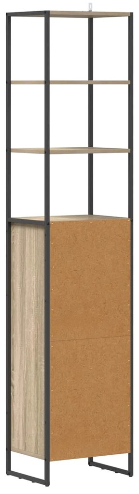 vidaXL Ντουλάπι Μπάνιου Σονόμα 40 x 30 x 180 εκ Επεξεργασμένο ξύλο