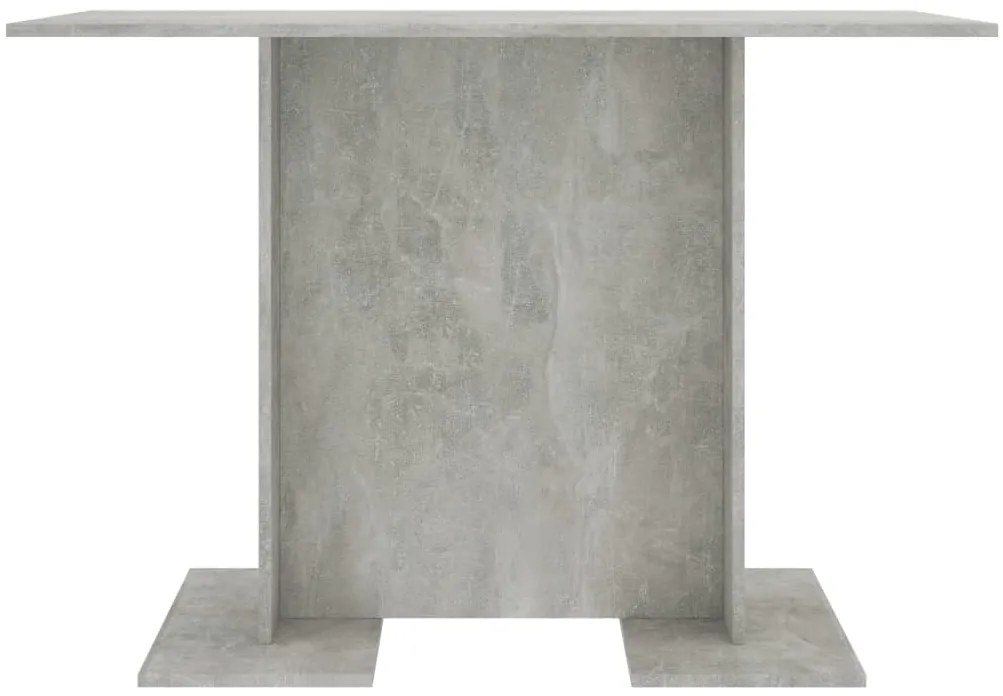vidaXL Τραπεζαρία Γκρι του Σκυροδέματος 110x60x75 εκ. από Επεξ. Ξύλο