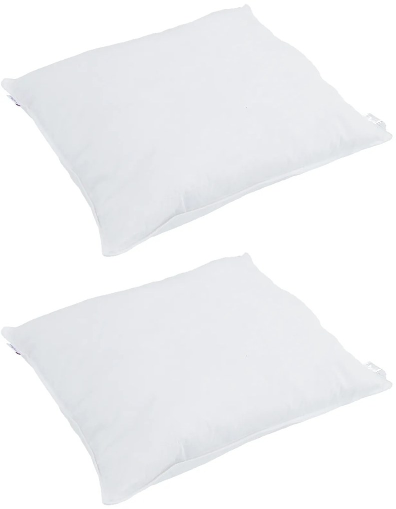 vidaXL Πάπλωμα με μαξιλάρι 3 pcs Λευκό 200 x 200 cm Πούπουλο