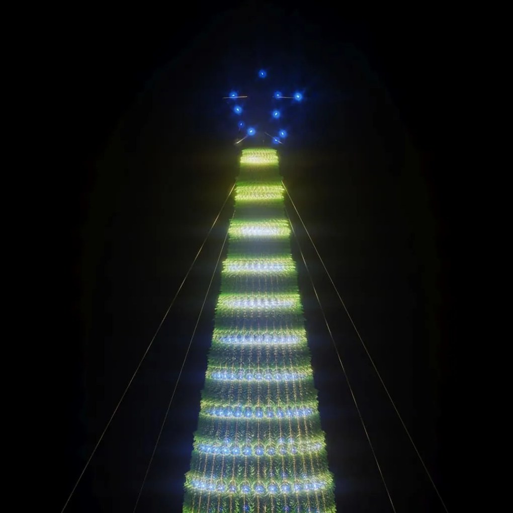 vidaXL Χριστουγεννιάτικο δέντρο LED 1544 LED μπλε 500 εκ.