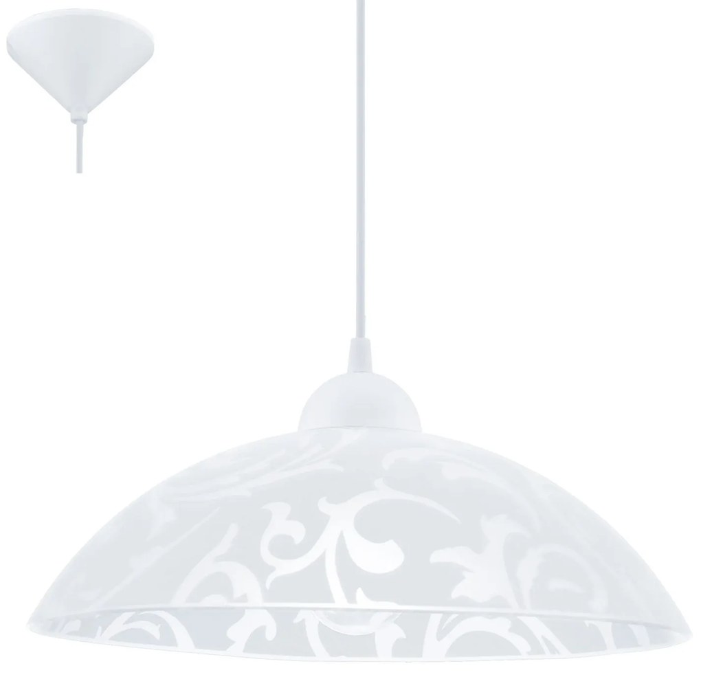 Φωτιστικό Οροφής Vetro 91237 White Eglo Plastic