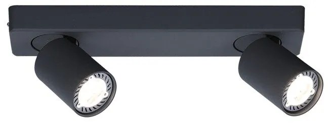 Φωτιστικό Οροφής Σποτ RA302S32BK 2XGU10 32Χ7Χ11 Black Aca Decor Aluminium