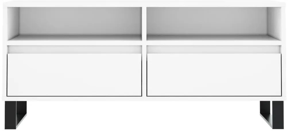 vidaXL Έπιπλο Τηλεόρασης Λευκό 100x34,5x44,5 εκ. Επεξεργασμένο Ξύλο