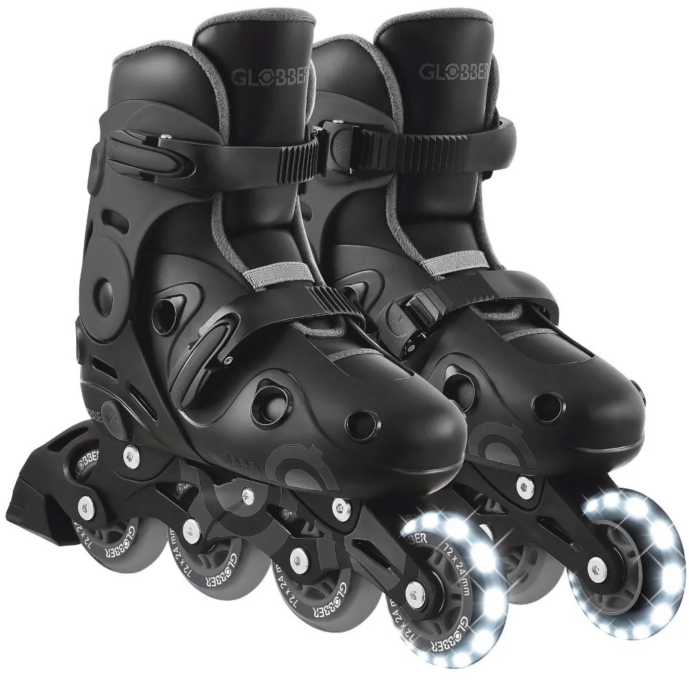 Globber Inline Skates Lights No34-37 Black
