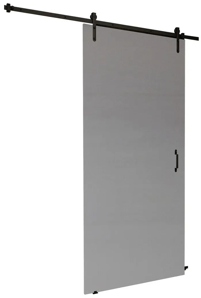 Συρόμενες πόρτες Dover 166, 39 kg, Ανθρακί, Πλαστικοποιημένη μοριοσανίδα, Γκρι, Αλουμίνιο | Epipla1.gr