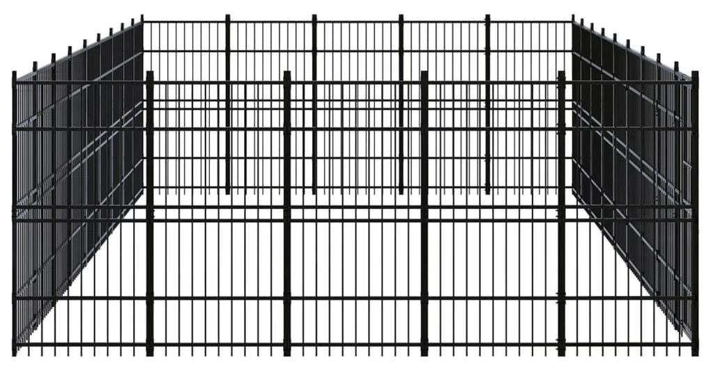 Κλουβί Σκύλου Εξωτερικού Χώρου 41,47 μ² από Ατσάλι - Μαύρο