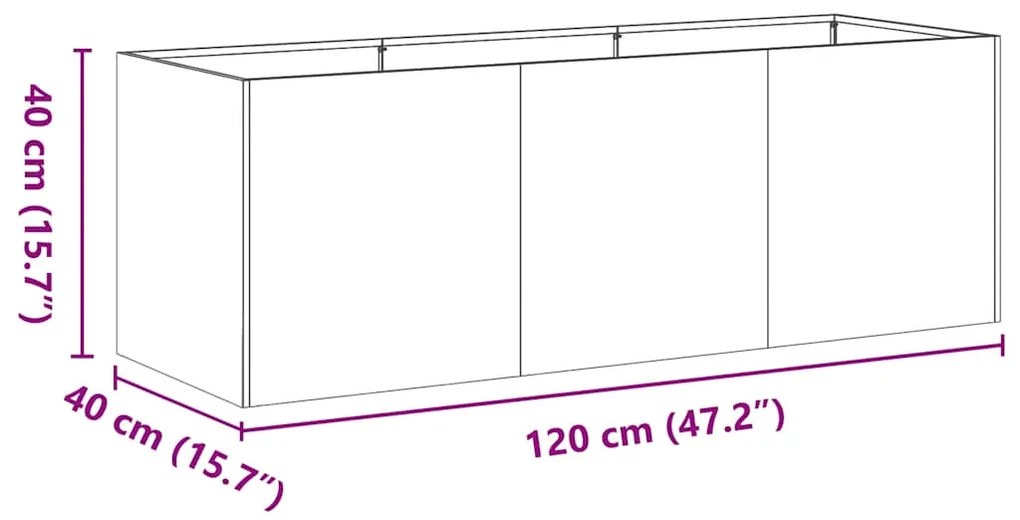 ΖΑΡΝΤΙΝΙΕΡΑ 120X40X40 ΕΚ. ΑΤΣΑΛΙ ΣΚΛΗΡΥΘΕΝ ΣΤΟΝ ΑΕΡΑ 860681