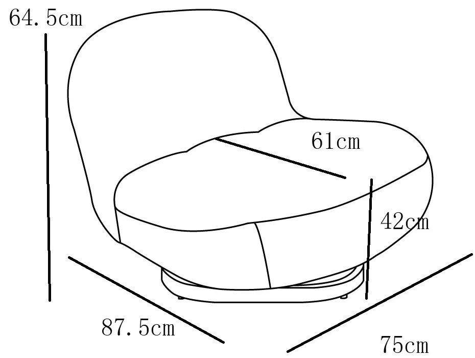 BO ΠΟΛΥΘΡΟΝΑ ΠΕΡΙΣΤΡΕΦΟΜΕΝΗ ΛΕΥΚΟ 77x85xH65cm - 01-3164 - 01-3164