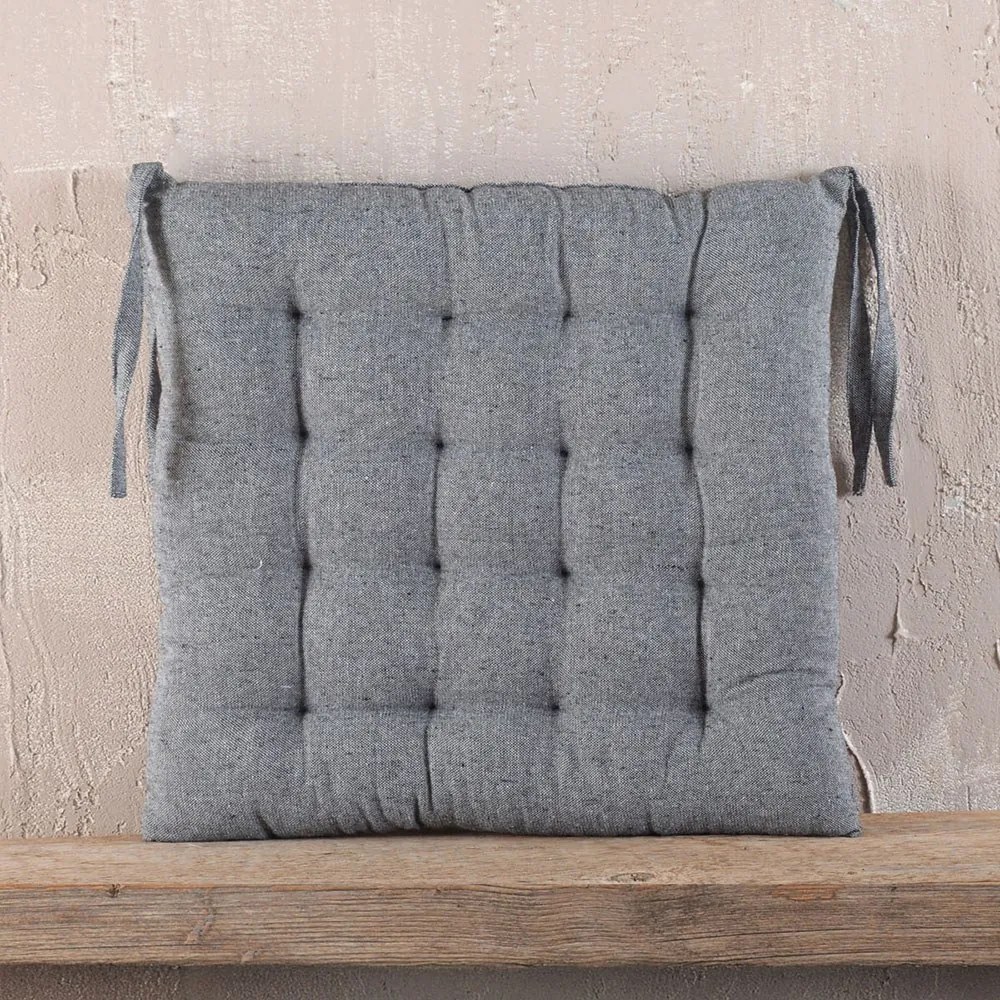 Μαξιλάρι Καρέκλας Trype Grey Ρυθμός 40Χ40
