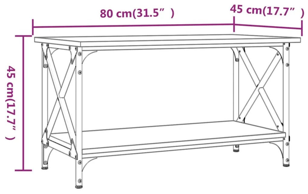 ΤΡΑΠΕΖΑΚΙ ΣΑΛΟΝΙΟΥ ΚΑΠΝΙΣΤΗ ΔΡΥΣ 80X45X45 ΕΚ. ΕΠΕΞΕΡΓΑΣΜ. ΞΥΛΟ 823324